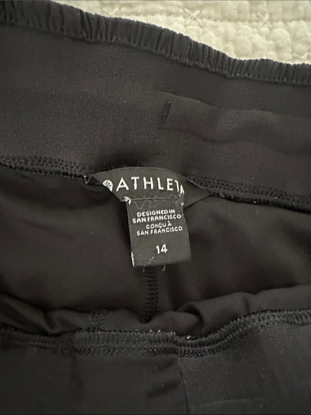 Athleta Black Women's Active Skort with Zip Pocket - Picture 3 of 5